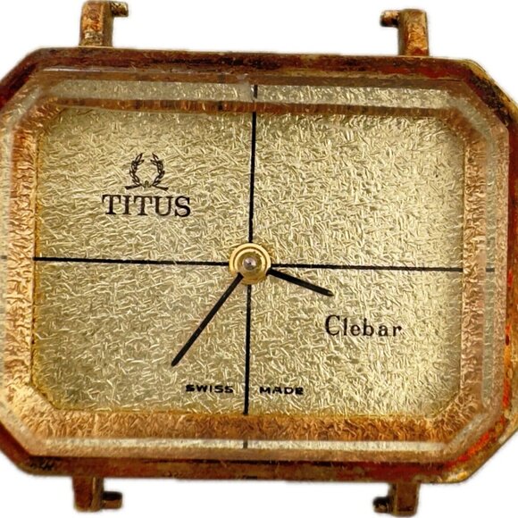 Vintage Accessories - Vintage 25.8mm Titus Clebar Ladies Mechanical Wristwatch Swiss for Repair